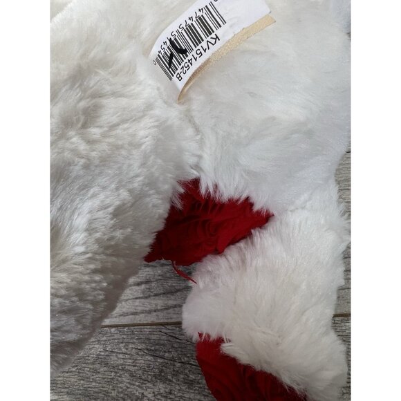 Teddy‎ Bear Plush Red Roses Bow 14" Valentine Love Way to Celebrate White NWT - Picture 12 of 12